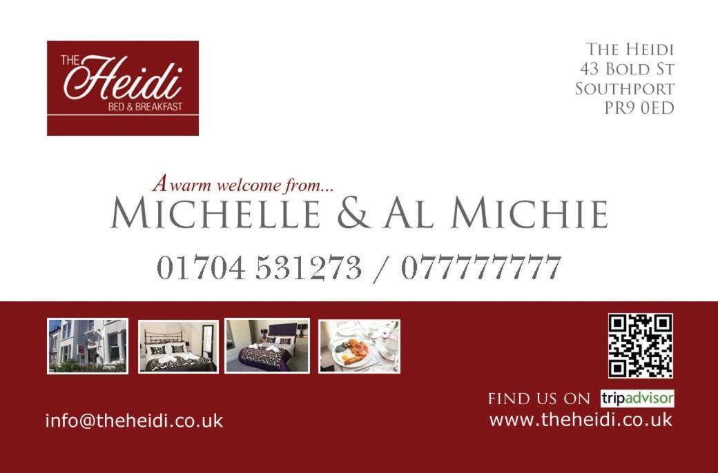 The Heidi Bed & Breakfast Southport Exterior foto